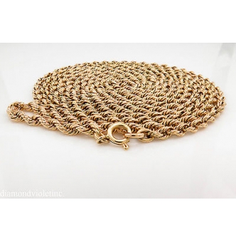 RESERVED... Authentic TIFFANY&CO Estate Vintage Rope Link Chain Necklace 65” in 18k Yellow Gold 