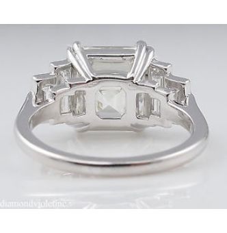 RESERVED...GIA 5.81ct Antique Vintage Art Deco Asscher Diamond Engagement Wedding Platinum Ring 
